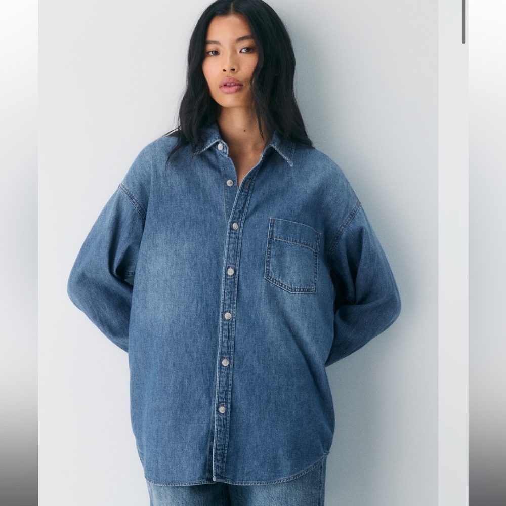Denim Forum The '80s Comfy Denim Shirt - Aritzia